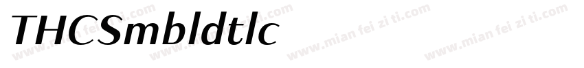 距更紗黑體 T HC Semibold Italic字体转换